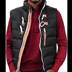 Men's Navy Blue Puffer Vest